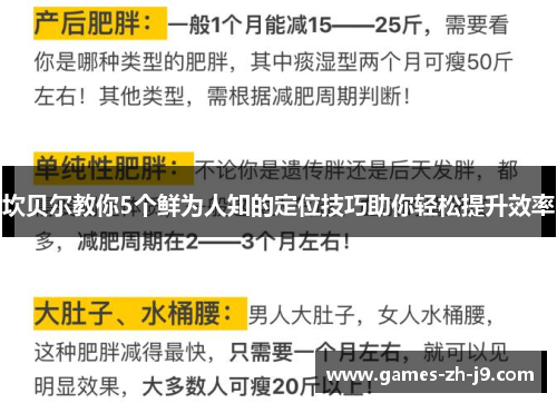 坎贝尔教你5个鲜为人知的定位技巧助你轻松提升效率 坎贝尔教你5个鲜为人知的定位技巧助你轻松提升效率